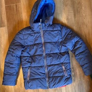 Boden Navy Puffer Jacket for Kids